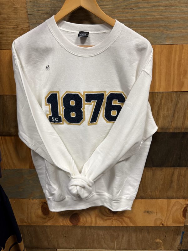 1876 Chenille Crewneck “White”